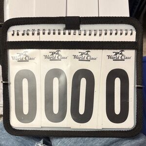 World Class Horse Show Black Numbers